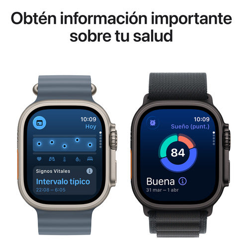 Apple Watch Ultra 3 Gps + Cellular 49mm Titânio Preto Preto Correa Ocean Titânio