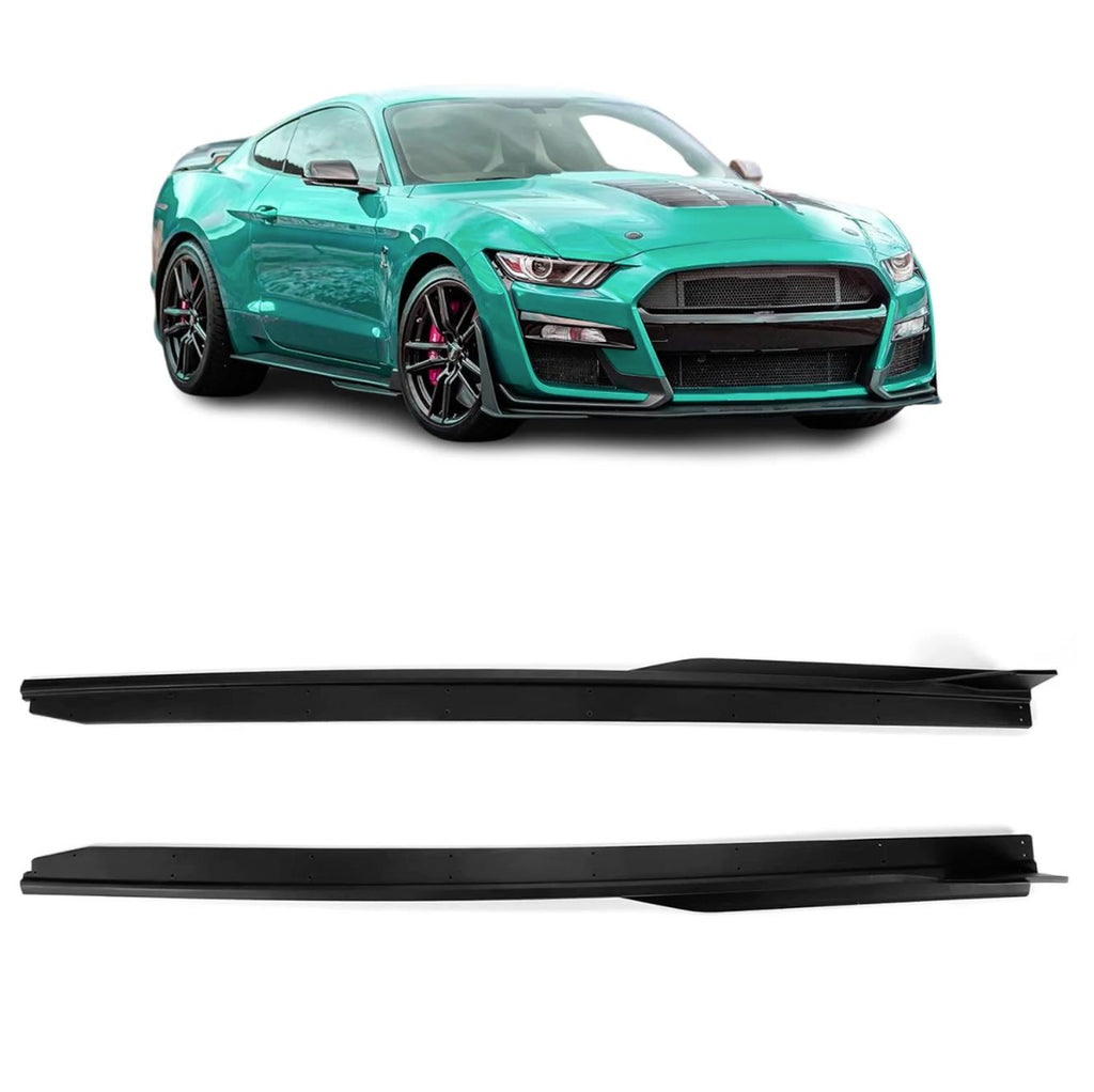 Saia / Lip Lateral Mustang Gt500 Preto