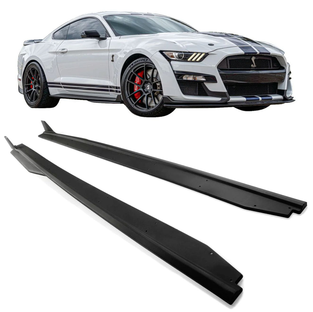Saia / Lip Lateral Mustang Gt500 Preto