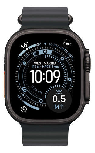 Apple Watch Ultra 3 Gps + Cellular  Caixa Preta De Titânio  49 Mm  Pulseira Oceano Preta